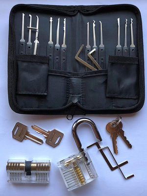 24PC Serrurerie fournitures Serrure en acier inoxydable