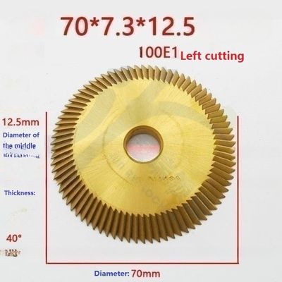 Disque de découpe de clé Defu 100E1 Lame dure et durable pour la duplication des touches gauche / droite